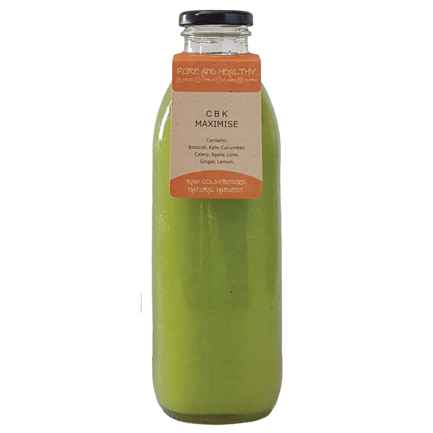Glass bottle of CBK Maximise