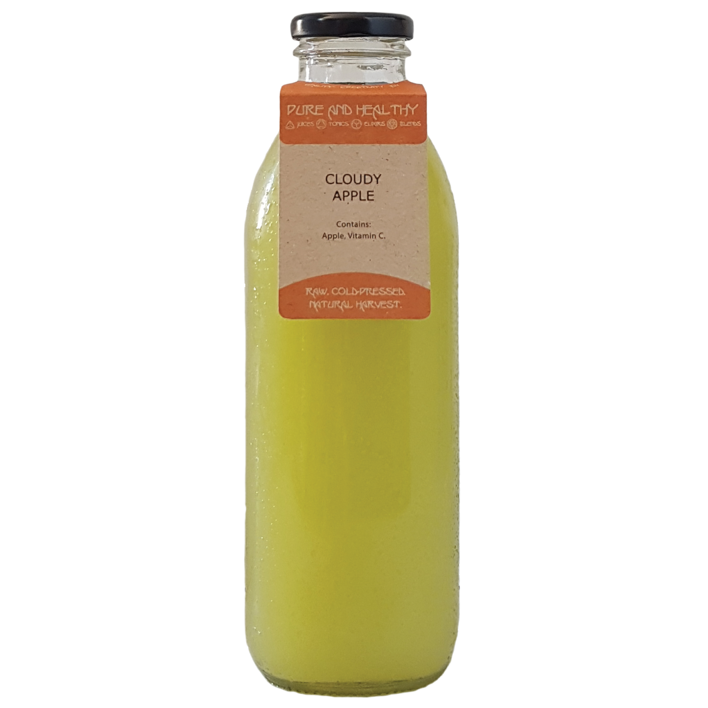 Glass bottle of Cloudy Apple