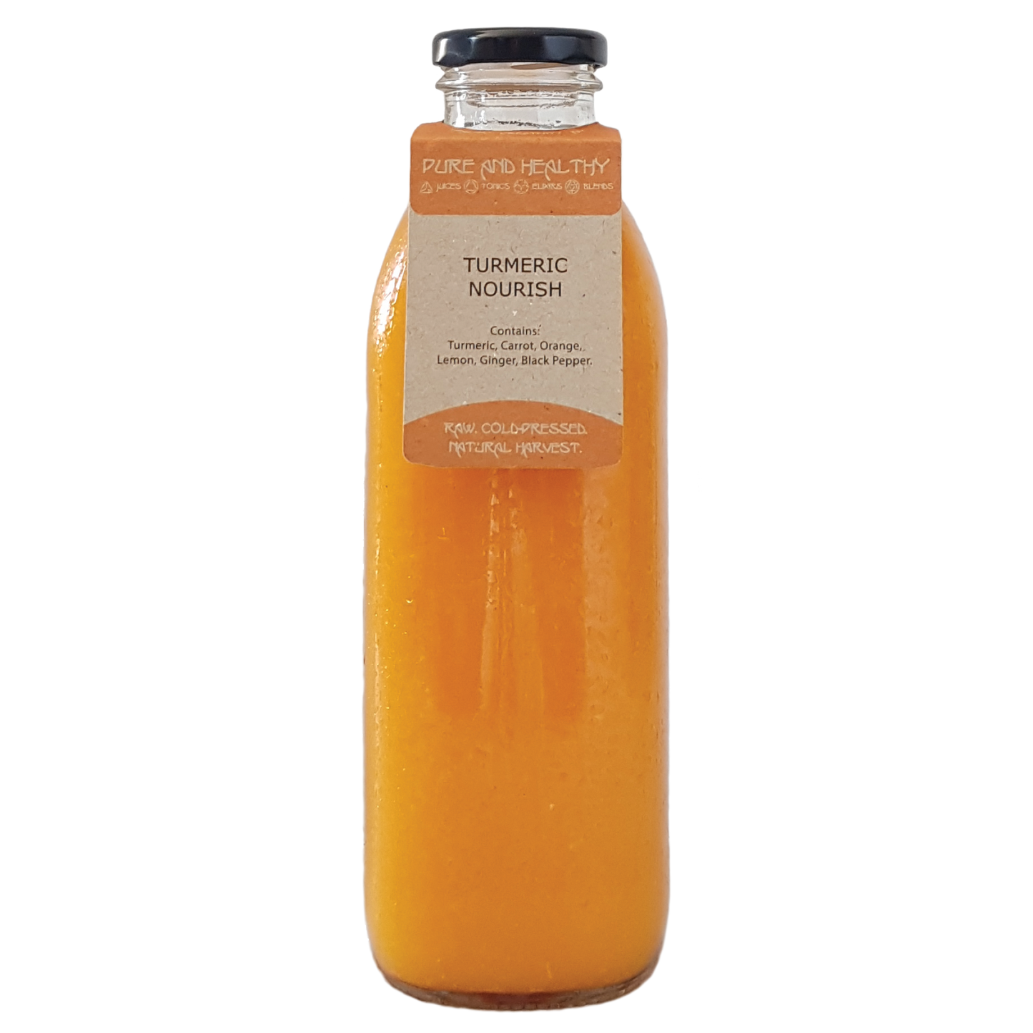 Glass bottle of Turmeric Nourish