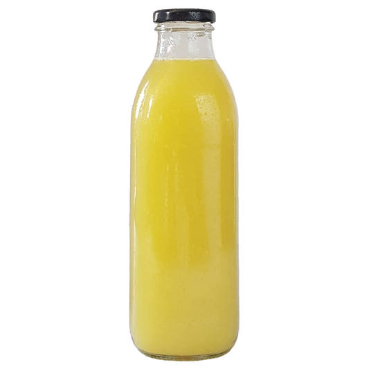 Glass bottle of Pineapple Crush